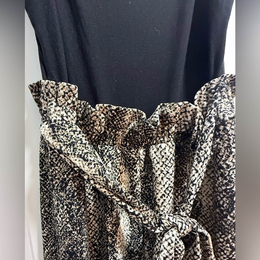 Windsor Black and Tan Snake Print jumpsuit - Picture 5 of 7
